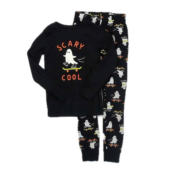 Old Navy Other - Old Navy Boys Black Ghosts 2-piece Pajamas size: 5T